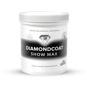 Witaminy na sierść dla psa ciemnowłosego POKUSA DiamondCoat Show Max 500 tab